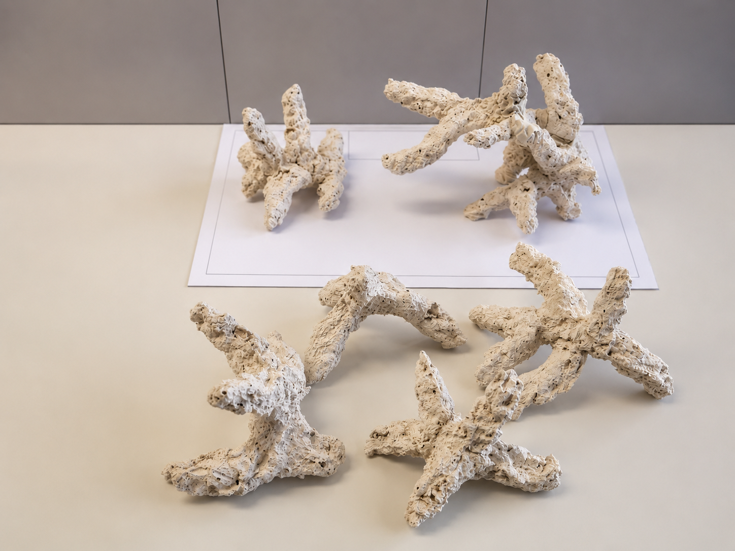 Einzelteile des Micro Reef Astaufbaus